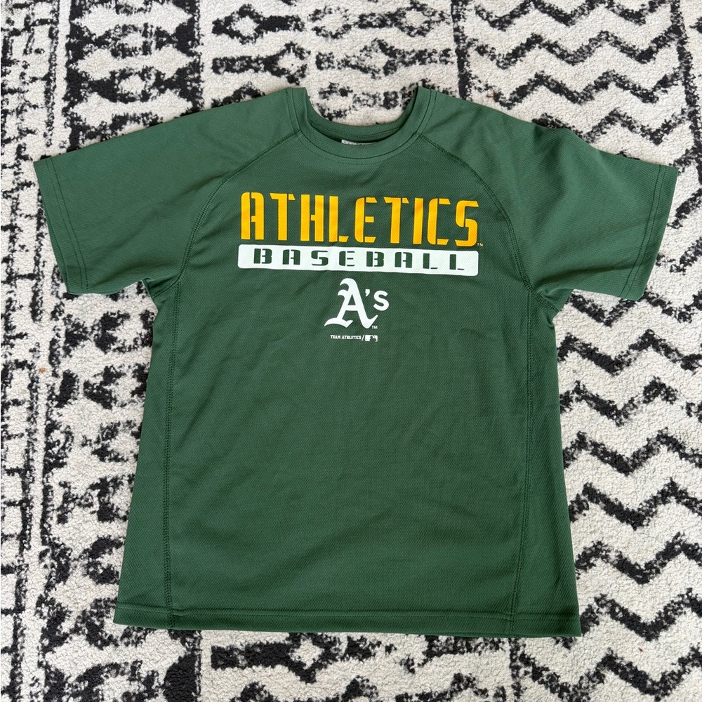 Genuine Merchandise Green and Yellow Athletic Shirt